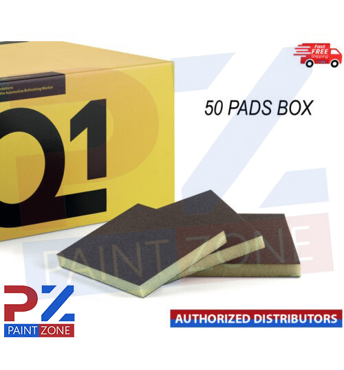 Q1 Double Sided Sanding Sponges FINE Softback Abrasive Sanding 50 pads Box